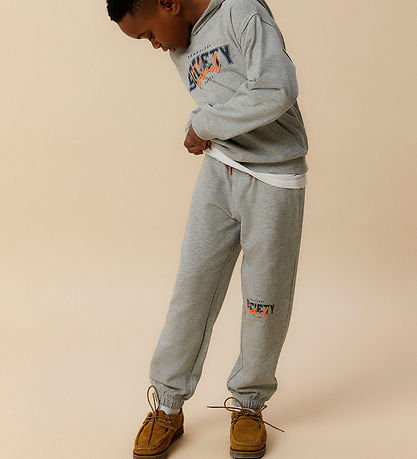 Name It Sweatpants - NkmLucas - Grå Meleret