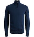 Jack & Jones Bluse - Strik - Noos - JjeEmil - Navy Blazer