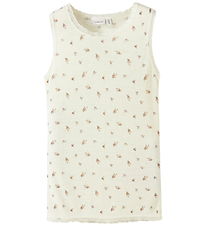 Name It Tanktop - Wool - NkfWang - Snow White/Small flowers