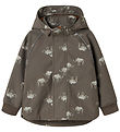 Name It Softshell Jacket w. Fleece - NmmAlfa08 - Morel/Rhino