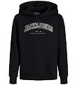 Jack & Jones Hættetrøje - JjeCaleb - Sort/LOOSE
