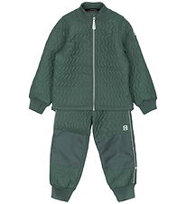 Mikk-Line Termotøj m. Fleece - Duvet - Coated - Balsam Green