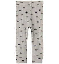 Name It Leggings - Uld - Rib - Noos - NbmWang - Nacreous Cloud/S