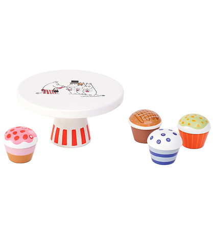Kids Concept Legemad - Fad m. Kager - Træ - 16 cm - Træ m. Mumit