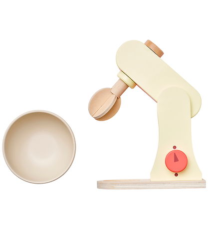 Kids Concept Røremaskine - Træ - 17 cm - Lysegul/Rosa