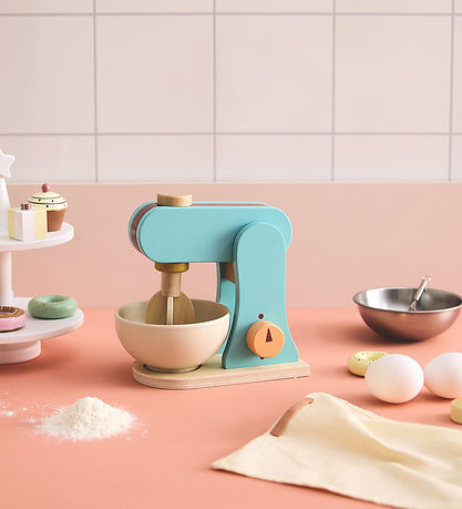Kids Concept Røremaskine - Træ - 17 cm - Blå