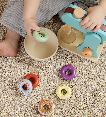 Kids Concept Røremaskine - Træ - 17 cm - Blå