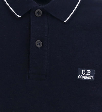 C.P. Company Polo - Total Eclipse Blue m. Hvid