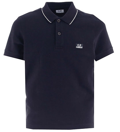 C.P. Company Polo - Total Eclipse Blue m. Hvid