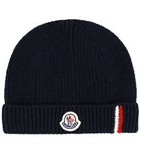 Moncler Hue - Uld - Navy m. Logostribe