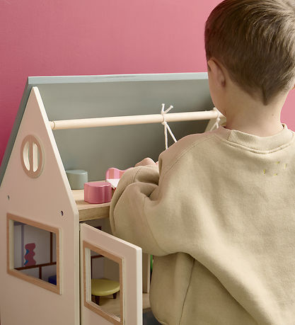 Kids Concept Dukkehus - Aiden - 46 cm - Træ/Multifarve