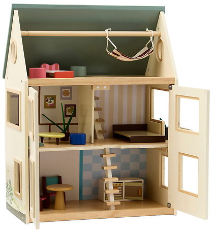 Kids Concept Dukkehus - Aiden - 46 cm - Træ/Multifarve