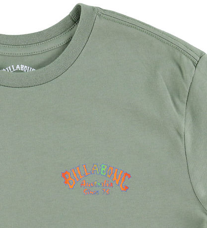Billabong T-shirt - Origin - Grey Green m. Print