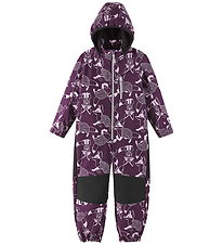 Reima Softshelloverall m. Fleece - Nurmes - Lila m. Rävar