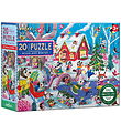 Eeboo Jigsaw Puzzle - 20 Bricks - 28x38 cm - Woodland Winter