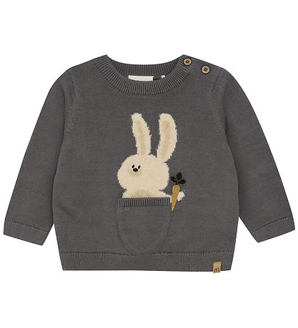 Minymo Blouse Knit - Dark Gold Grey