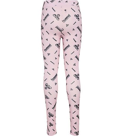 Hummel Leggings - hmlJR Gym - Barely Pink m. Logo
