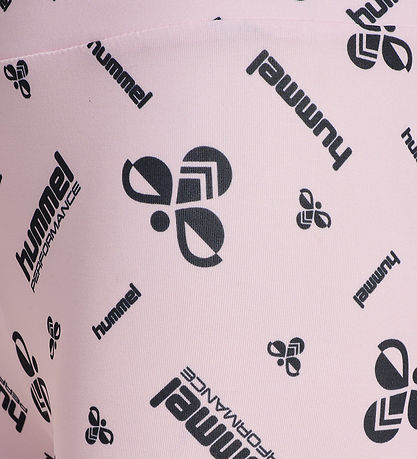 Hummel Leggings - hmlJR Gym - Barely Pink m. Logo