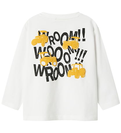 Name It Bluse - NmmLonnie - Bright White m. Traktor