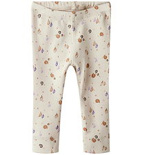 Name It Leggings - NbfHiline - Sandshell m. Glimmer