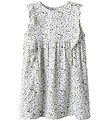 Name It Kjole - NmfJolly - Star White m. Blomster