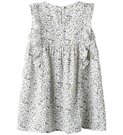 Name It Kjole - NmfJolly - Star White m. Blomster