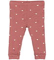 The New Siblings Leggings - TnsbNova - Withered Rose m. Hjerter