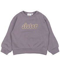 The New Siblings Sweatshirt - TnstPaulette - Grå Ridge m. Glimt