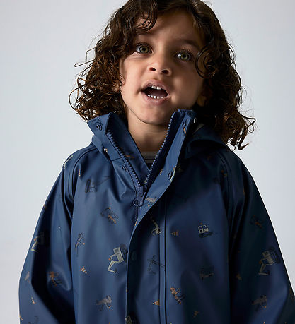 Name It Rainwear w. Suspenders - NmmDry10 - Vintage Indigo w. Pr