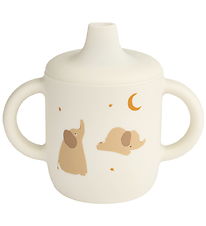 Liewood Kop m. Tud - Neil Sippy Cup - Silikone - Elephant/Creme 
