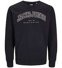 Jack & Jones Sweatshirt - JjeCaleb - Sort