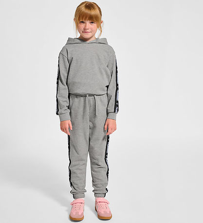 Hummel Sweatpants - HmlJR Dance - Gråmeleret m. Logo