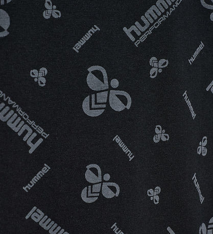 Hummel T-shirt - HmlJR Dance - Black/Ebony m. Logo