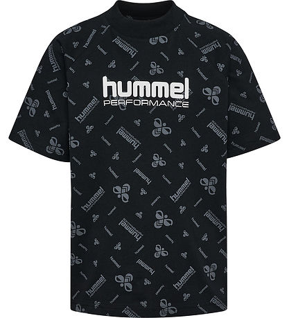 Hummel T-shirt - HmlJR Dance - Black/Ebony m. Logo
