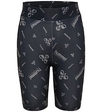 Hummel Cykelshorts - hmlJR - Black/Ebony m. Logo
