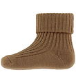 Wheat Gåstrømper - Uld - Rib - Ziggy - Caramel