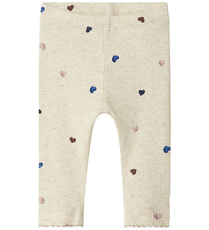 Name It Leggings - Rib - Noos - NbfNutti - Peyote Melange m. Hje