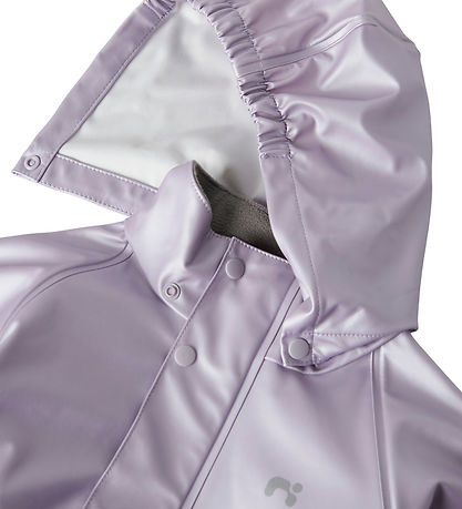 Name It Regntøj m. Seler - NmfDry10 - Metallic - Misty Lilac