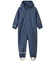 Name It Regndragt m. Fleece - NmmDry10 - Vintage Indigo m. Print