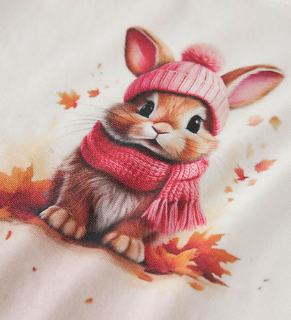 Name It Bluse - NmfVotea - Cloud Dancer/Autumn Bunny