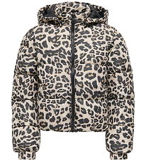 Kids Only Dynejakke - KogDalia - Kort - Silver Mink/Leo