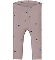 Name It Leggings - Rib - Noos - NbfNutti - Burnished Lilac m. Hj