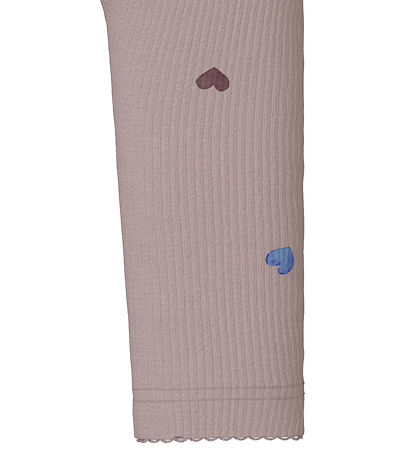 Name It Leggings - Rib - Noos - NbfNutti - Burnished Lilac m. Hj