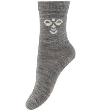 Hummel Strømper - Uld - hmlJr - Gråmeleret