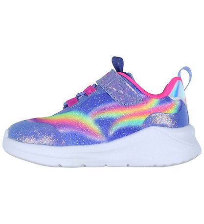 Skechers Sko m. Lys - Unicorn Chaser - Blå/Multi