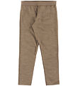 Joha Leggings - Uld/Silke - Beige Melange