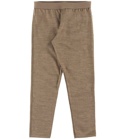 Joha Leggings - Uld/Silke - Beige Melange