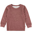 Joha Bluse - Uld/Bambus - Mørk Rose