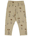 Joha Leggings - Uld - Beige m. Kaniner