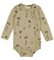 Joha Slå-Om Body l/æ - Uld - Beige m. Kaniner